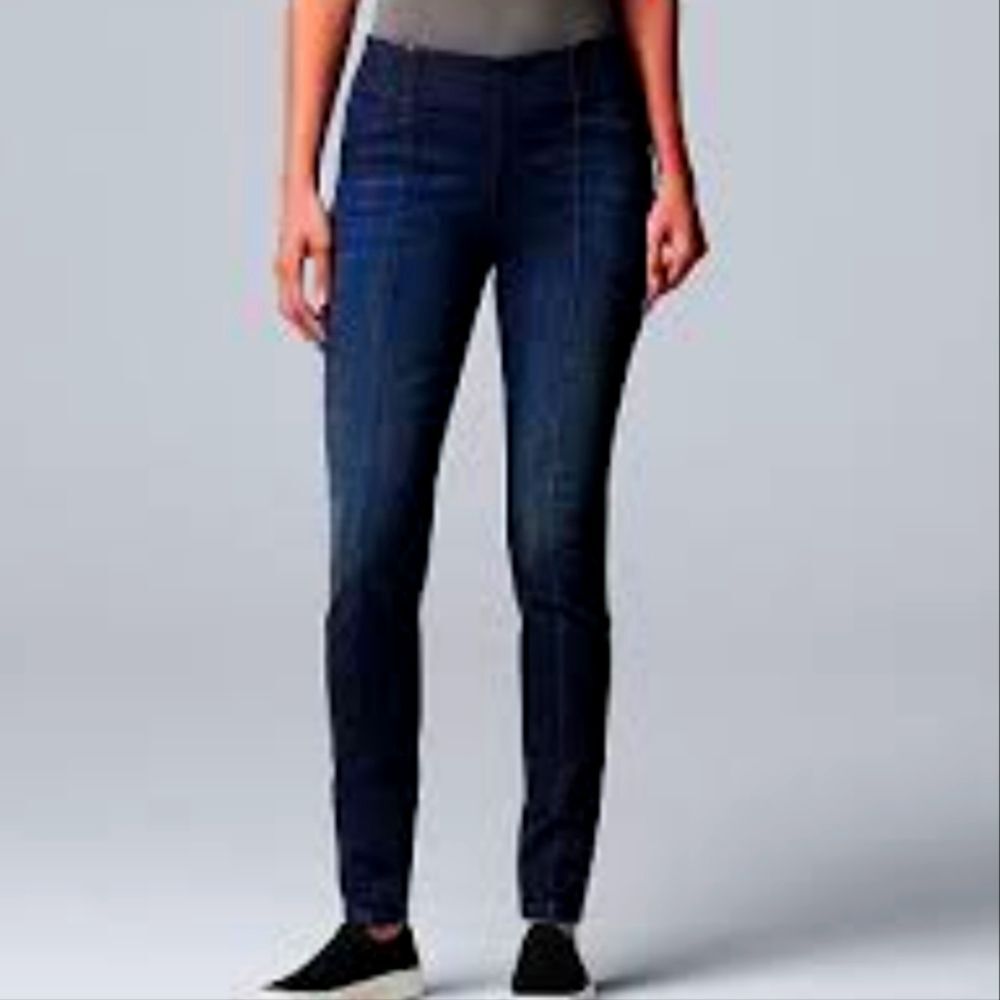 NWOT - Women's Simply Vera Vera Wang Pull-On Skinny Jeans- Size 8